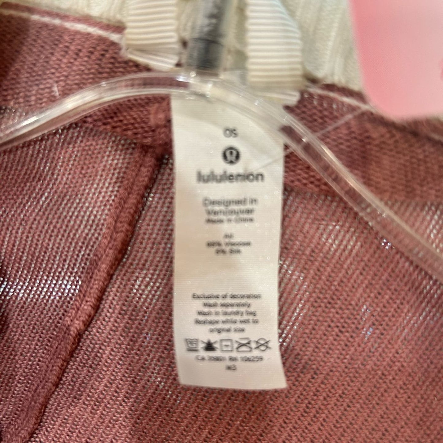 Lululemon Hatha Wrap Quicksand / Misty Pink / White / Heathered Core Light Grey
