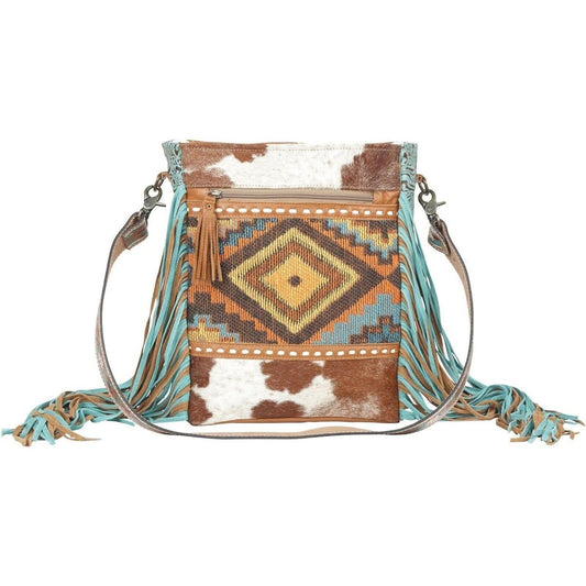 NWT Myra Connector Leather & Hide Western crossbody shoulder bag purse