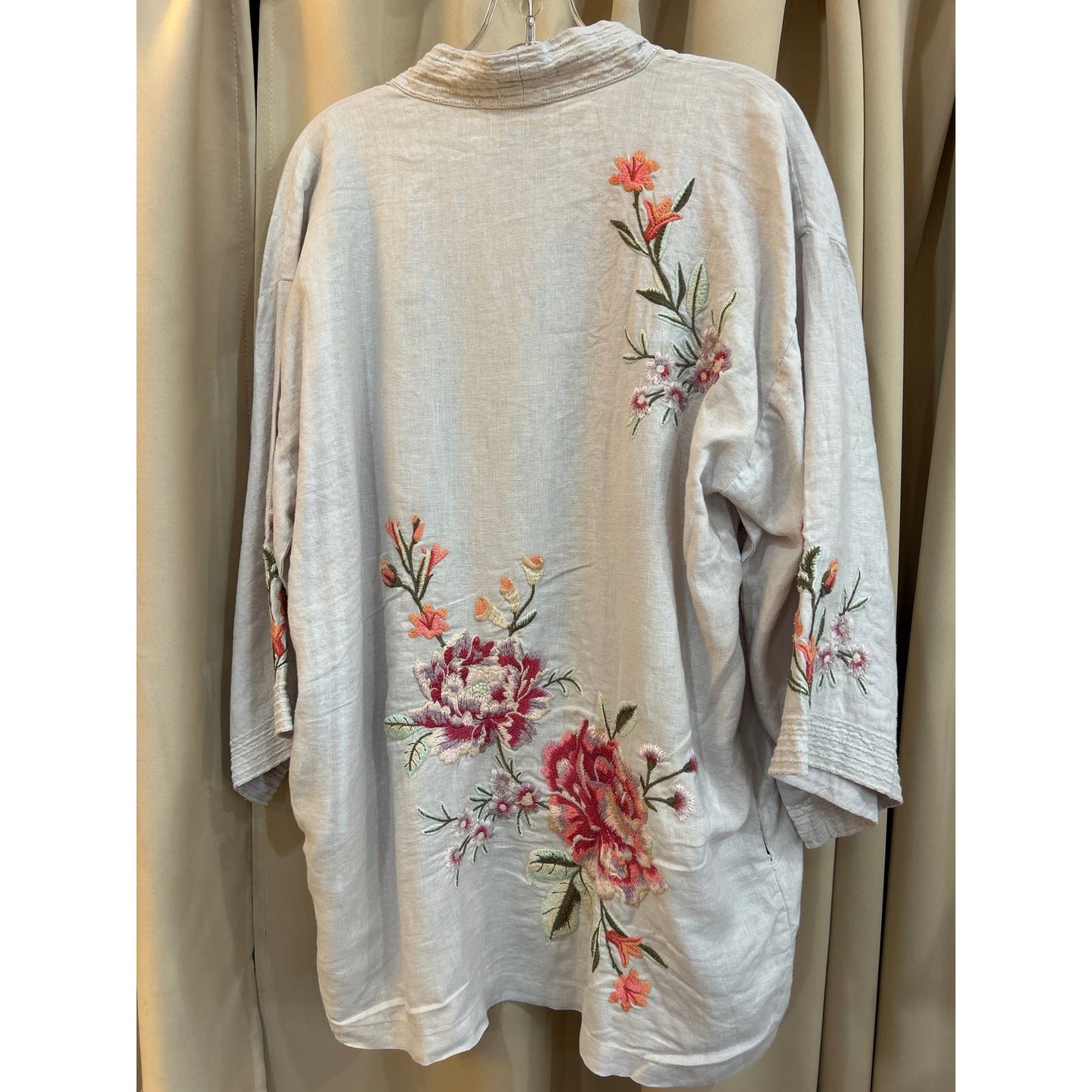 Johnny Was - Vienna Linen Kimono Size L NWT