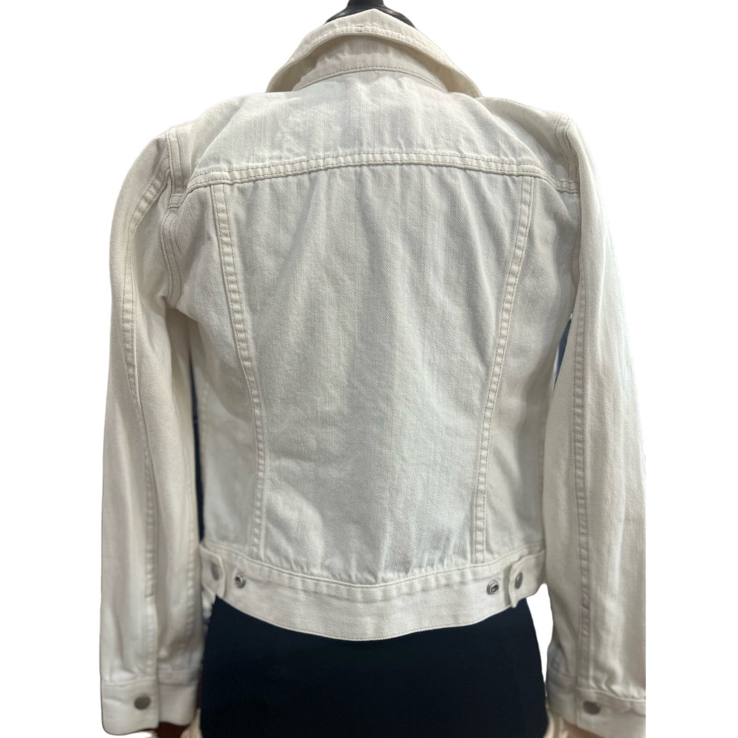 Maxwell White Jean Jacket Size XS