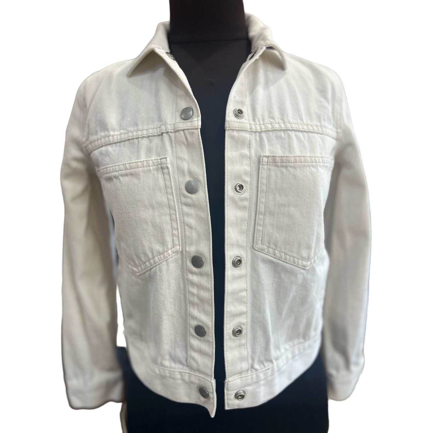 Maxwell White Jean Jacket Size XS