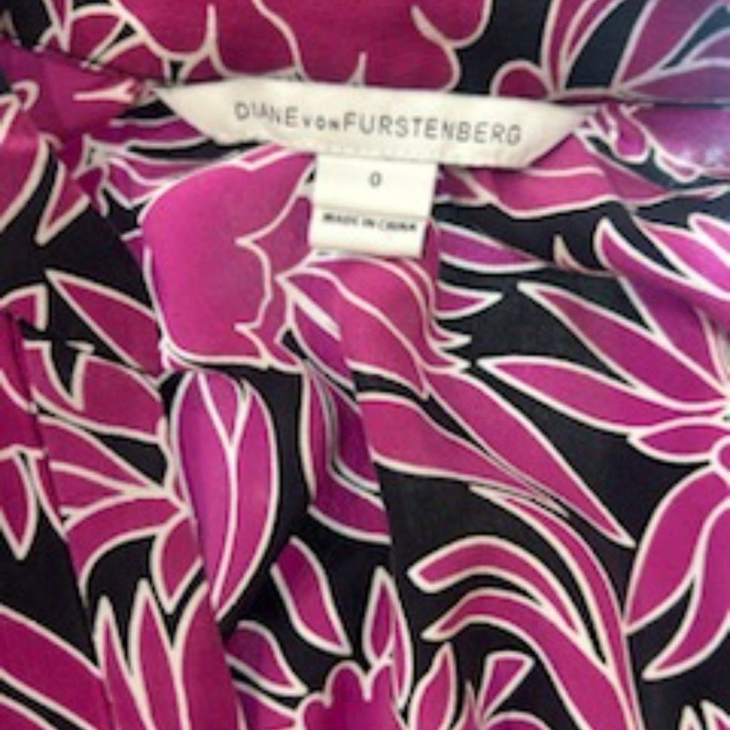 Diane von Furstenberg silk floral print Freya dress Size 0