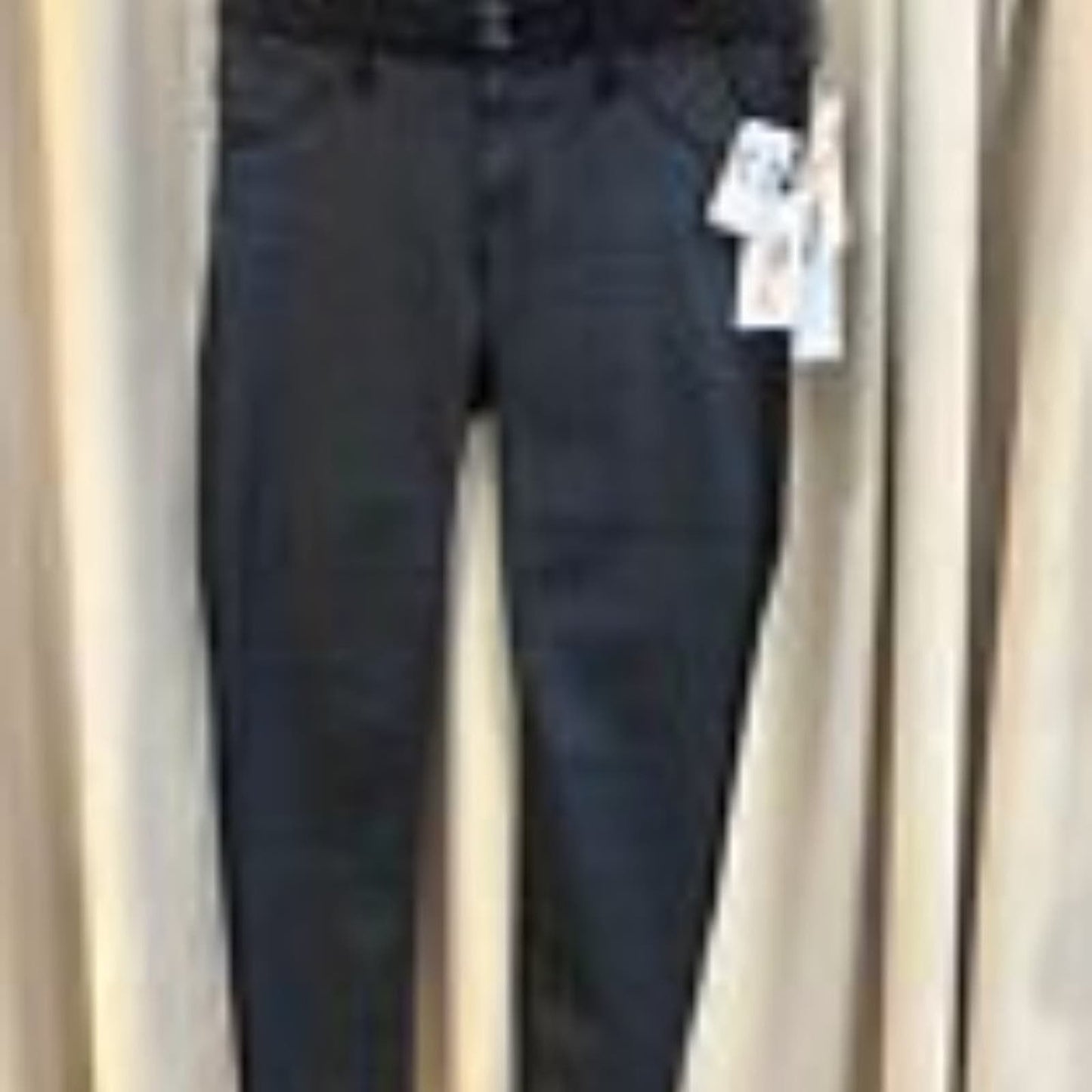 HUDSON Collin Vice Versa Skinny Jeans Two Tone Color Block Denim Black Size 31