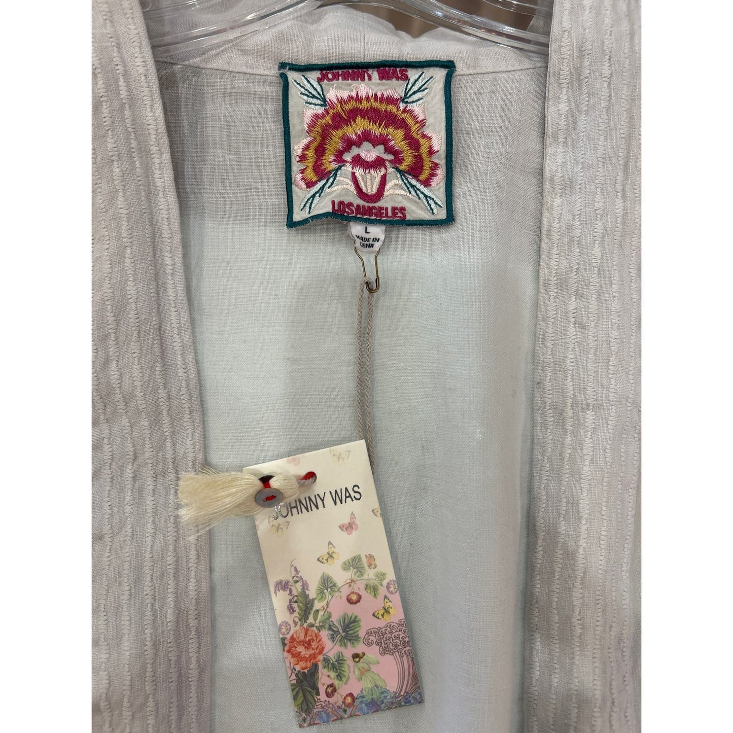 Johnny Was - Vienna Linen Kimono Size L NWT