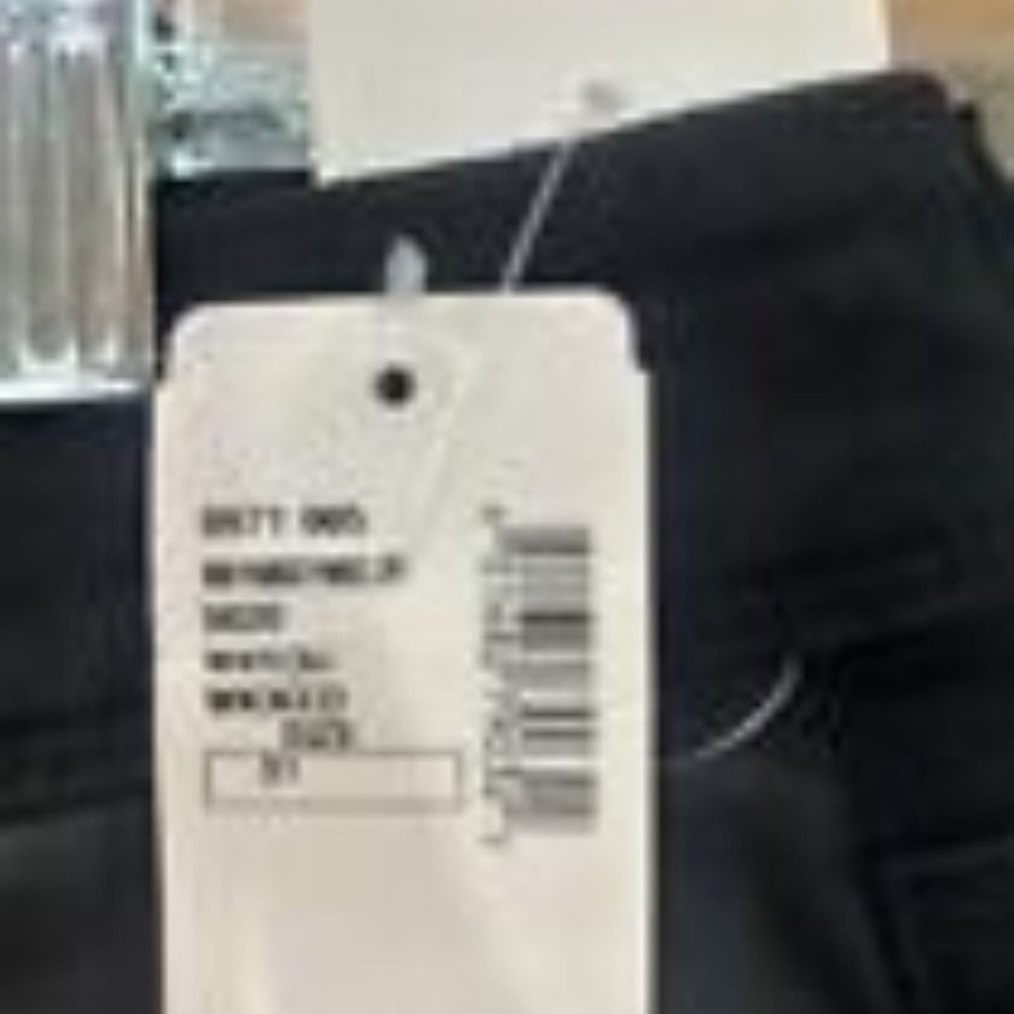 HUDSON Collin Vice Versa Skinny Jeans Two Tone Color Block Denim Black Size 31
