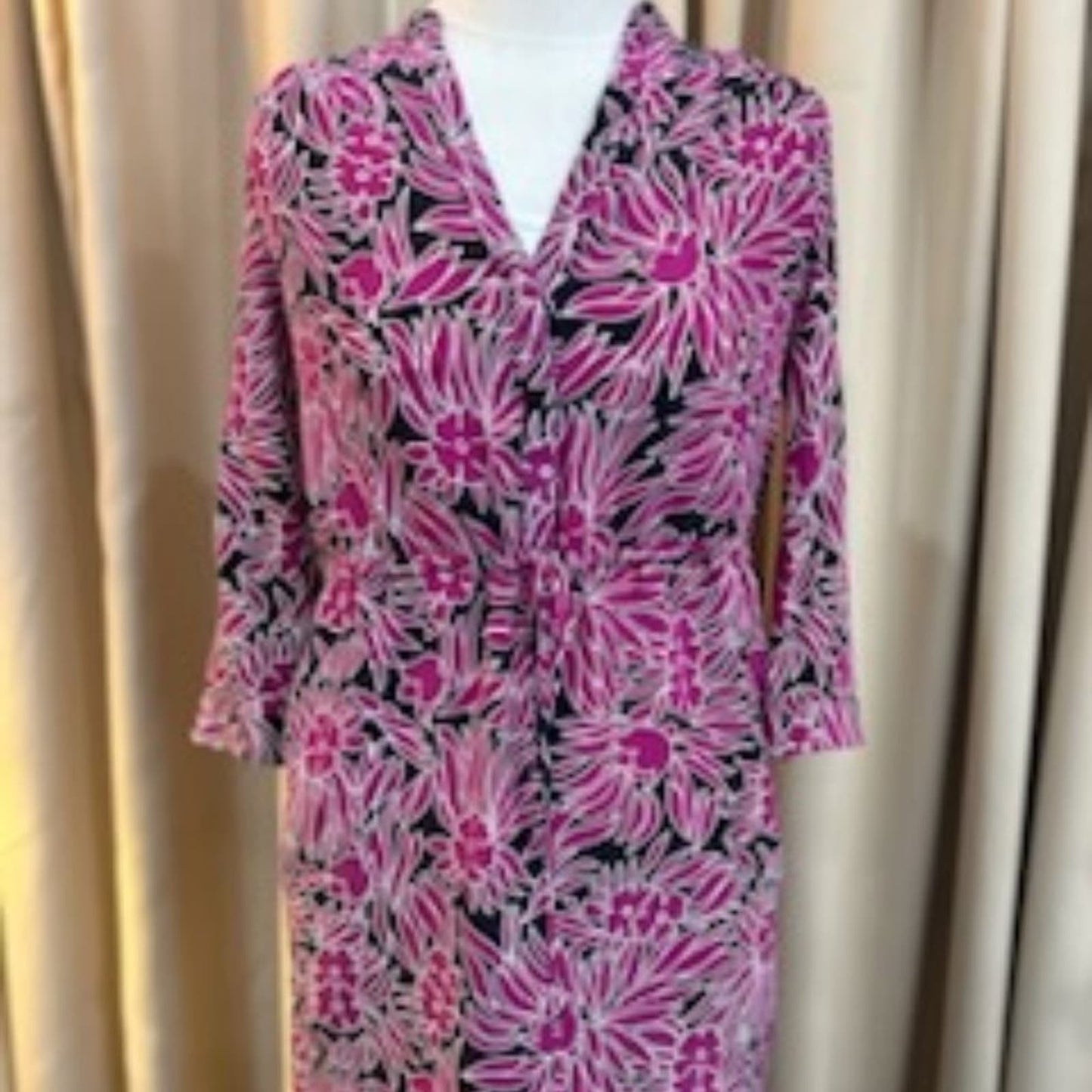 Diane von Furstenberg silk floral print Freya dress Size 0