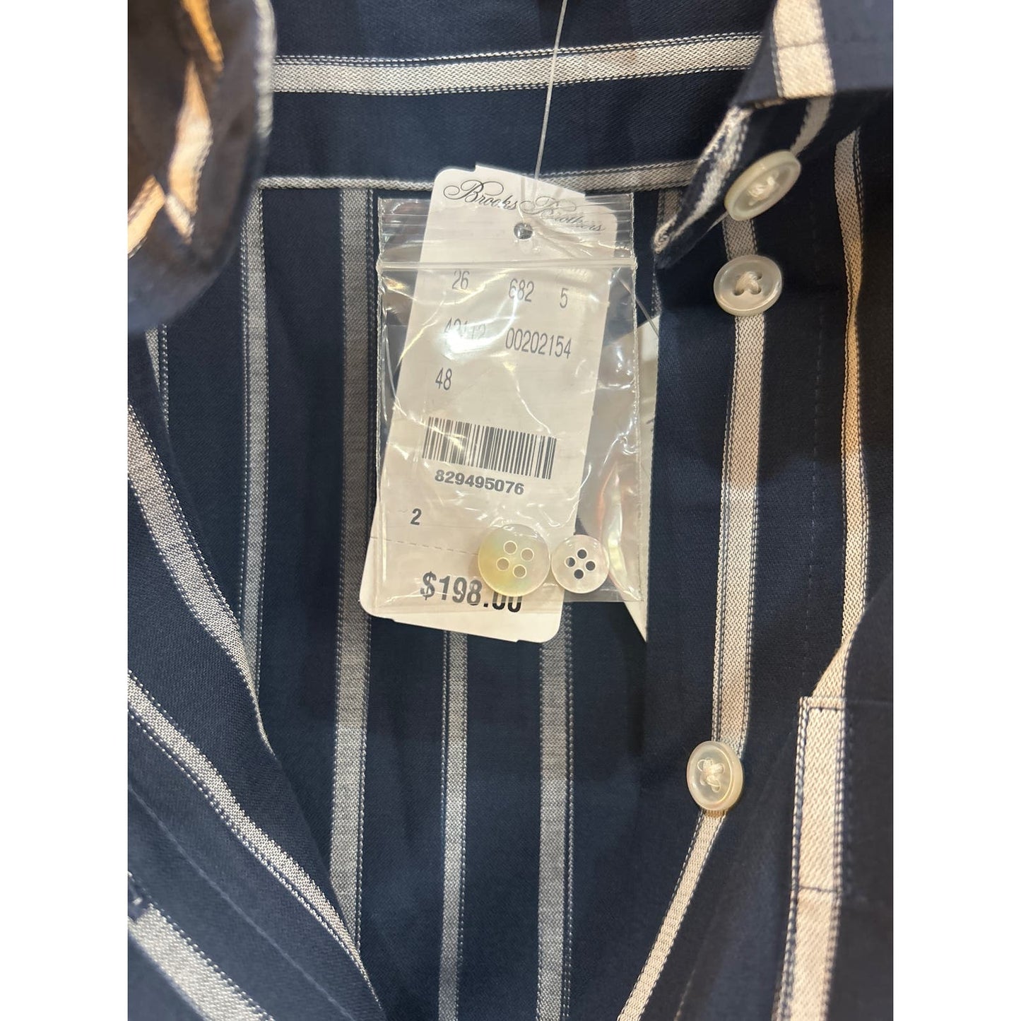 Brooks Brothers Cotton Striped Shirt Dress NWT Size 2
