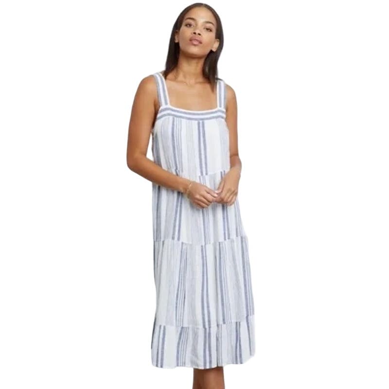 Rails Amaya Midi Dress In Dresden Stripe NWT Size L