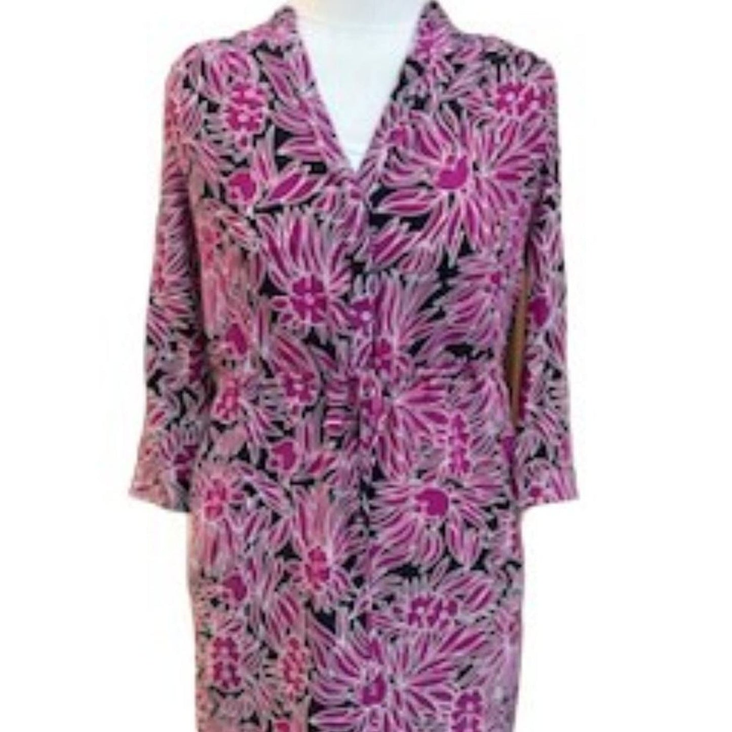 Diane von Furstenberg silk floral print Freya dress Size 0