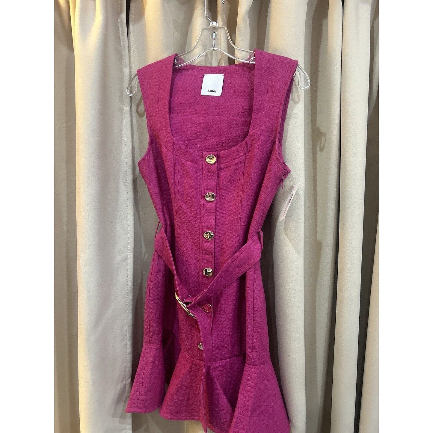 Acler Finsbury Ruffle-Hem Dress size 6 NWT