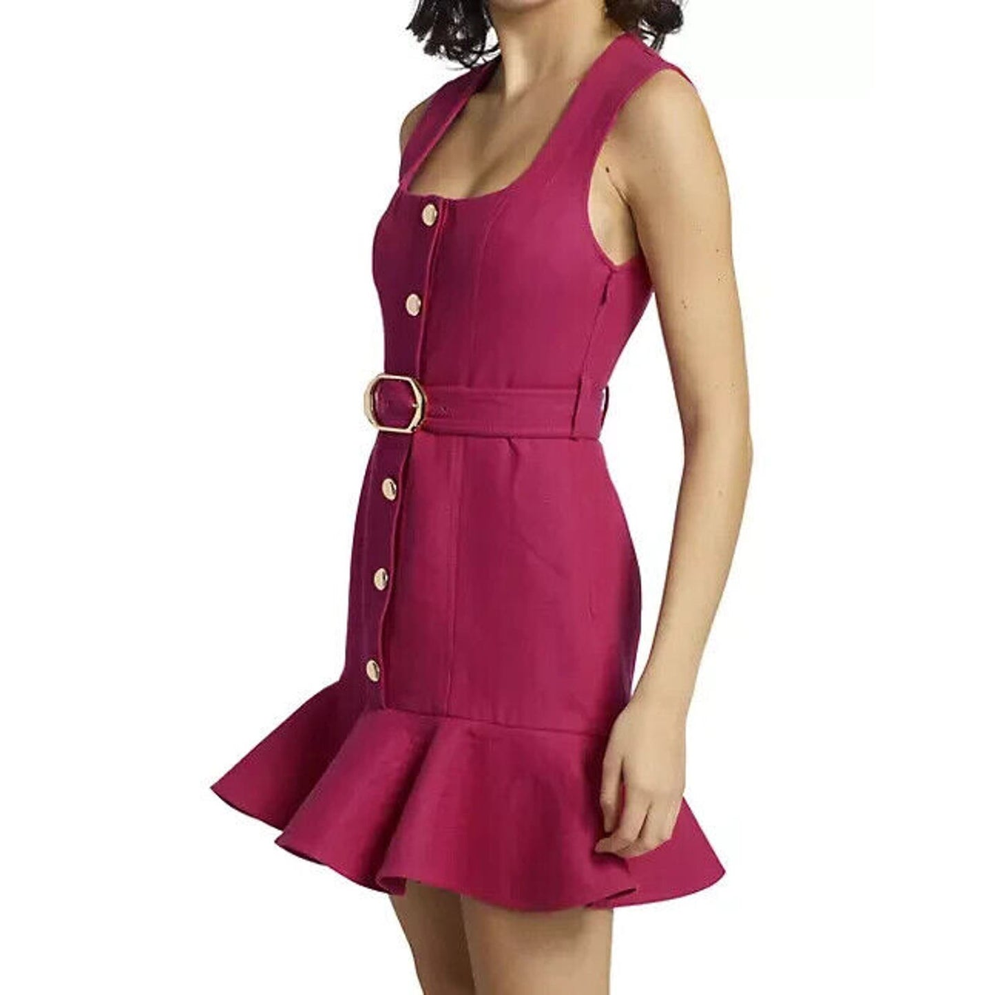 Acler Finsbury Ruffle-Hem Dress size 6 NWT